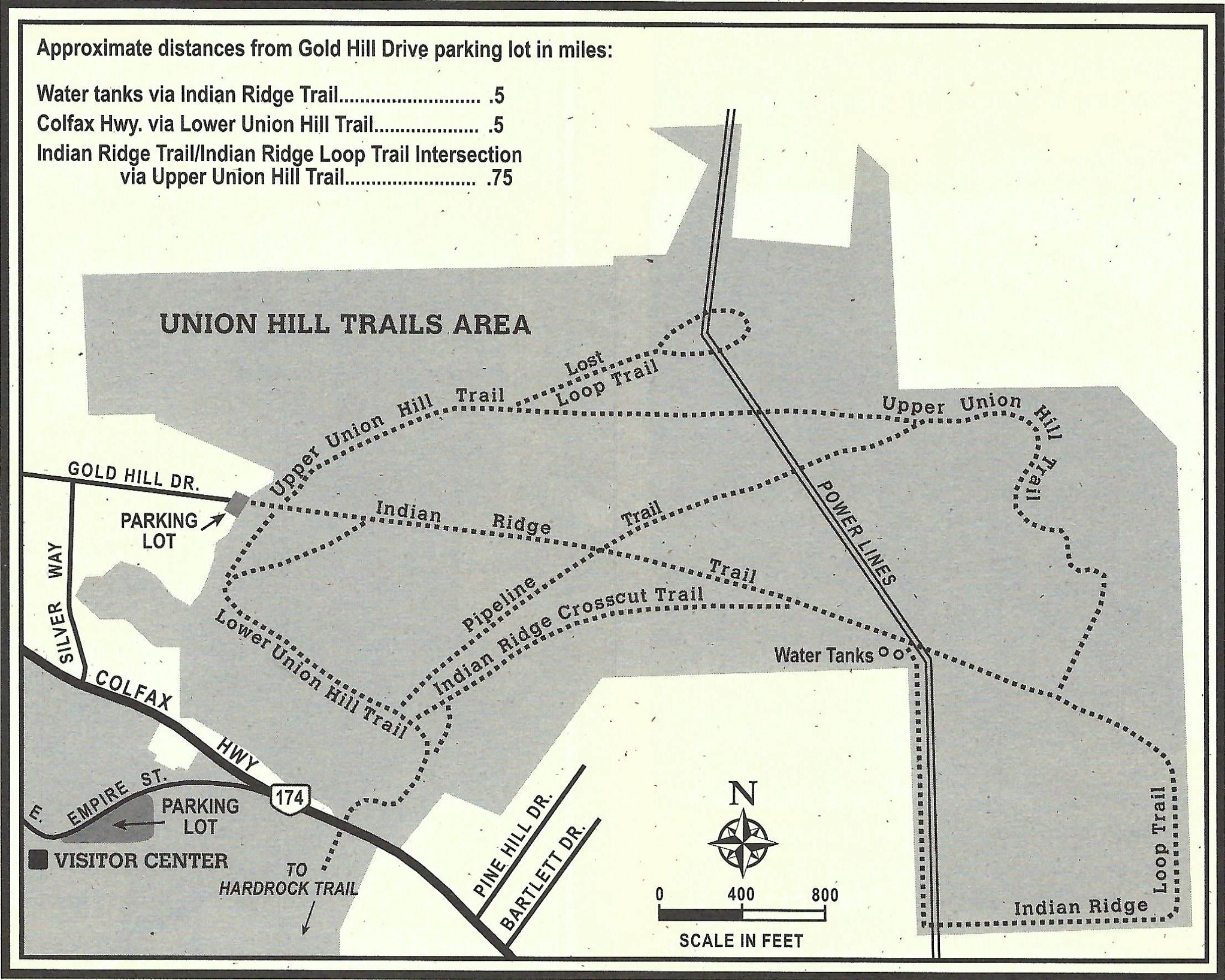 Union Hill Trails map